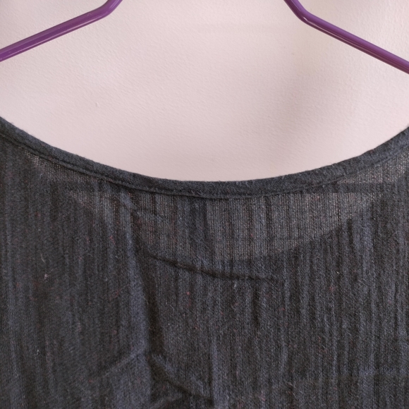 Plus High Low Linen Blend Loose Top - Picture 3 of 10
